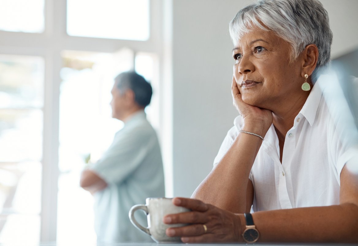 older couple contemplating dfvorce