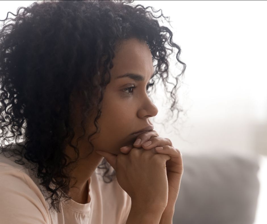 woman contemplating divorce