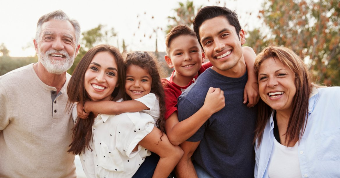 three generations of a family